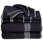 8PC Towel Set - 575GSM 100% Cotton Bathroom Essentials with 2 Bath Towels, 2 Hand Towels, 2 Washcloths, and 2 Fingertip cloths- Absorbent Sheets for Bath, Gym, Dorm and Spa by Lavish Home 