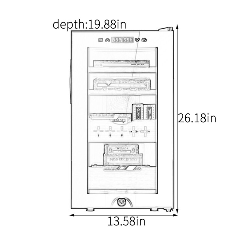Armoire à cigares électronique pour la maison