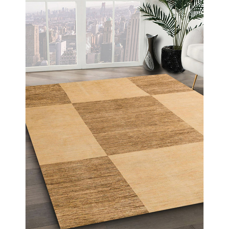 Tapis décoratif multicolore à motif abstrait, Carré 7 pi