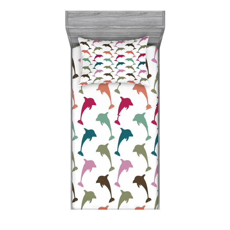 Microfiber Sheet Set, Twin Sheet Set with Fitted Sheet