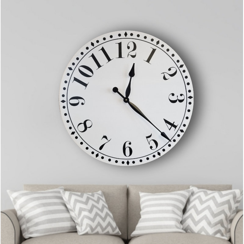 Bowerville Wood Wall Clock, Medium