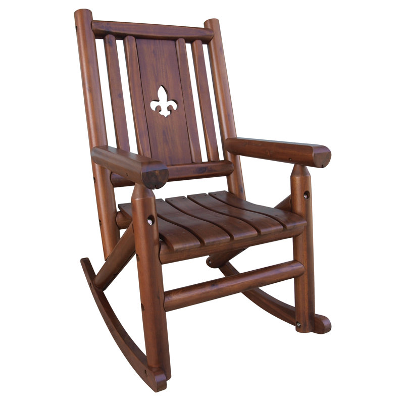 Chaise berçante Albrecht Fleur de Lis