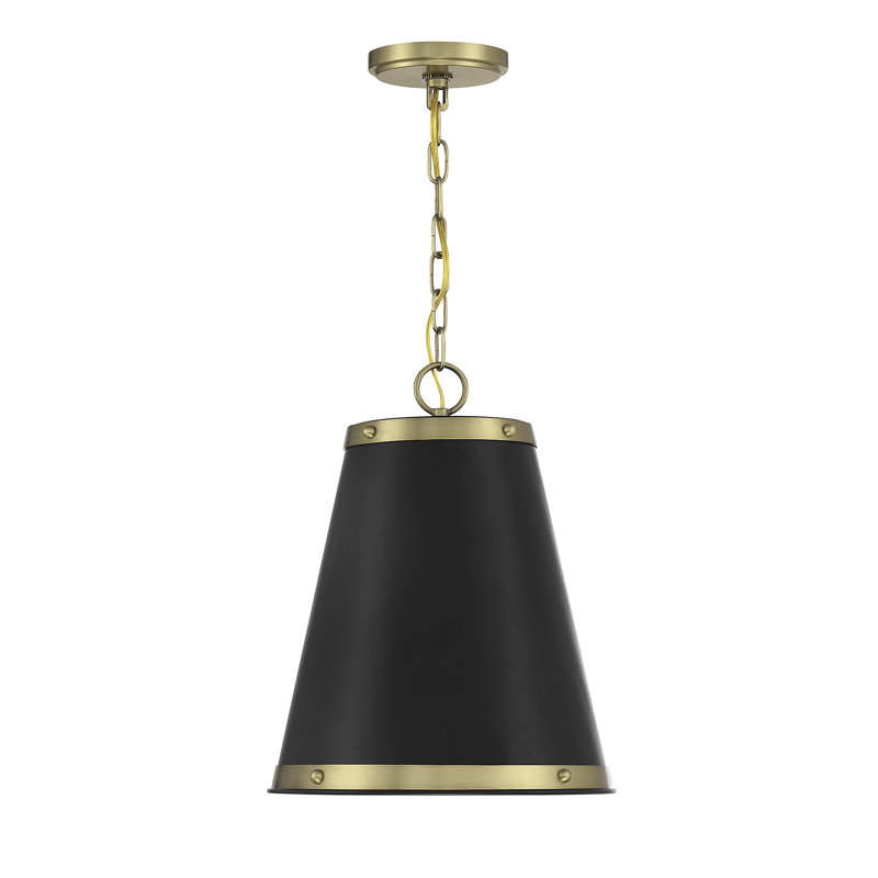 Luminaire suspendu conique à 1 lumière Tonza