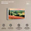 Tableau vintage « Couchers de soleil et vallée luxuriante » encadré sur toile par Art Remedy, cadre blanc, 54 x 36 pouces.-706246930-706246937