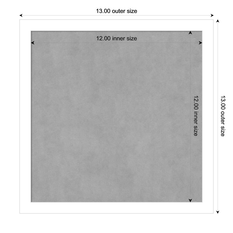 Tableau magnétique blanc Svelte, H 13 po x l 13 po