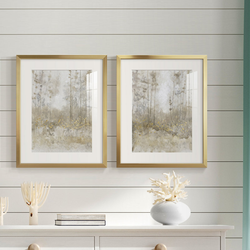 Thicket of Trees III - reproduction encadrée de qualité supérieure - prête à être accrochée