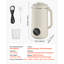 Machine à lait 8 en 1, machine à lait de soja 41 oz avec 10 pales, pour avoine maison, noix, soja, jus, lait frappé, céréales de riz, boissons à base de plantes avec auto-nettoyage, eau bouillante, délai de 12 heures