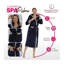 Peignoir en molleton mi-mollet avec poches et capuche-86138807-85001785