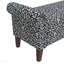 Banc de rangement à accoudoirs roulés Traditional
