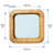Arlenne Rattan Square Wall Mirror