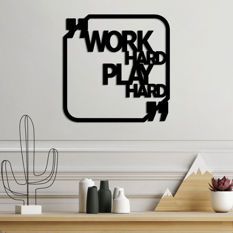 Elegant Decorative Metal Wall Accessory, Black, 19.7 x 19.7 inches | 100% Metal, Thickness: 0.06 inches | Lightweight at 2.0 lbs | Perfect for Home Decor, Modern Aesthetics & Unique Wall Art