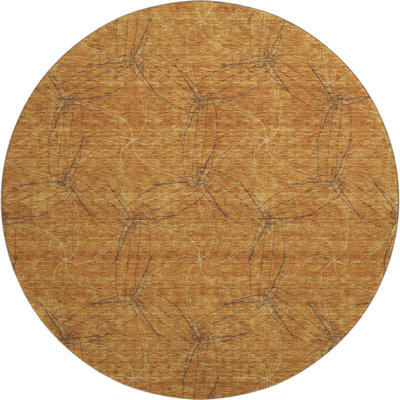 Premium Machine Washable Prisco Copper Rug