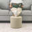 Round Tuffed Upholstered Storage Ottoman-1138649809