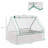 Garden Bed With Mini Greenhouse, Galvanized Outdoor Planter Box With Cover-113997872