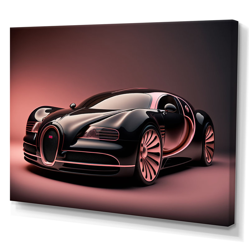 «Visionary Bugatti Design V», reproduction sur toile, H 12 po x l 20 po x P 1 po, Toile tendue