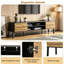 Unfinished TV Stand for TVs up to 70" with Fireplace Included