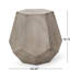 Table d'appoint de jardin en béton gris - style café contemporain