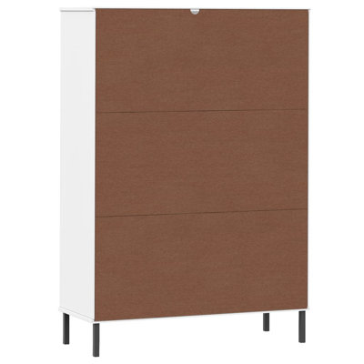 Aatifa 128.5cm H x 90cm W Solid Wood Cube Bookcase