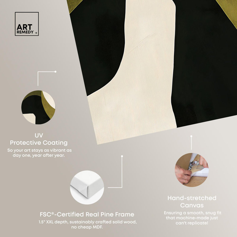 Impression sur toile Olive Interplay I par Art Remedy, H 16 po x l 20 po, Toile tendue avec châssis