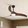 52in. 3-blades Woodgrain Finish Dimmable Changeable 3000k/4000k/5000k Led Ceiling Fan With Remote Control