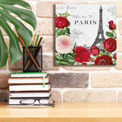 "Epic Graffiti" Rouge Paris 3 "par Katie pertiet, art mural sur toile