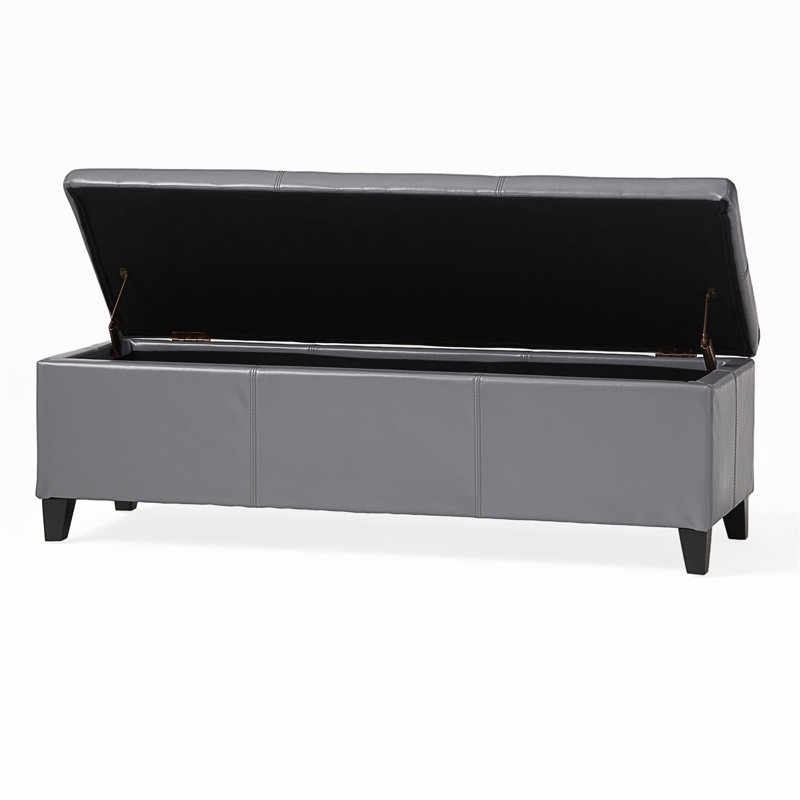 Repose-pieds avec rangement Glouster V2, Gris