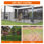 Clôture pour chien d'extérieur, 15 panneaux de clôture décoratifs sans creusage pour l'extérieur, cour, patio, panneau de fil métallique en métal antirouille H 32 po x L 36 pi (L), clôture de jardin décorative - incurvée