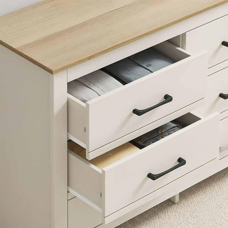 Limestone Alezae 6 Drawer Chest of Drawers, Natural