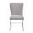 2Pcs Beige Velvet Dining Side Chairs, X Legs, Rectangular, Solid Back, Foam Filled Material 2 Rectangular Shape,