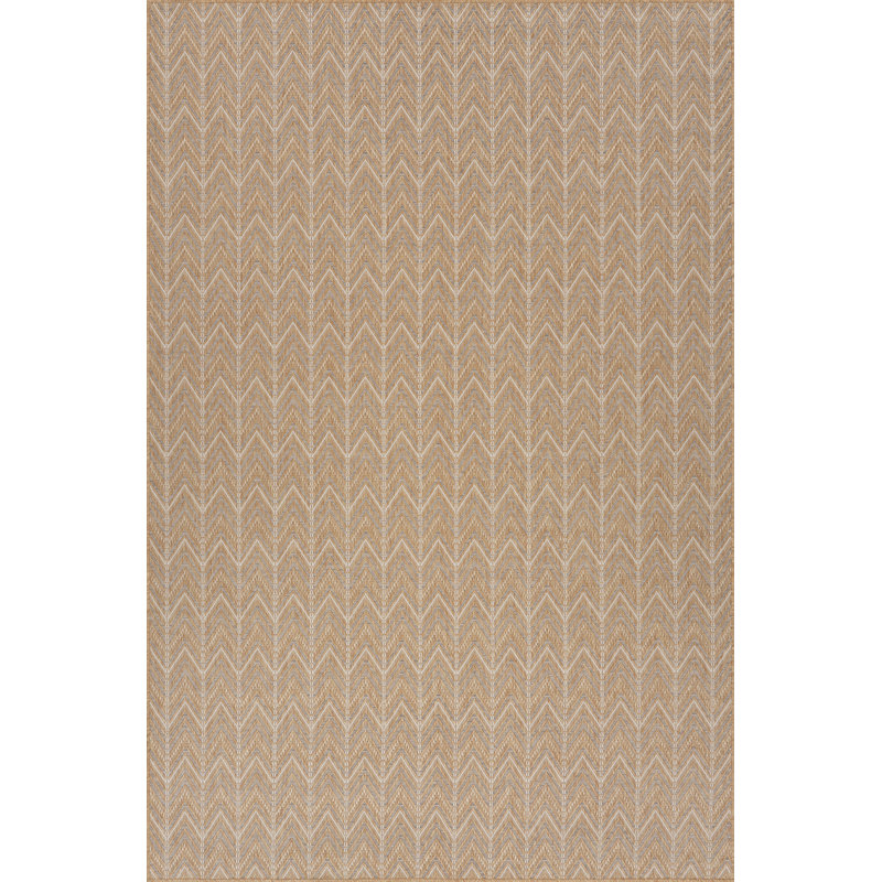  Tapis intérieur / extérieur Calissea, Rectangulaire 4 pi x 6 pi, Kaki