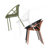 Patio Dining Chairs Stackable Chairs With Breathable Design Modern Simple Art Style (Set Of 2),Metal Legs+Plastic Backrest,Green-912249241