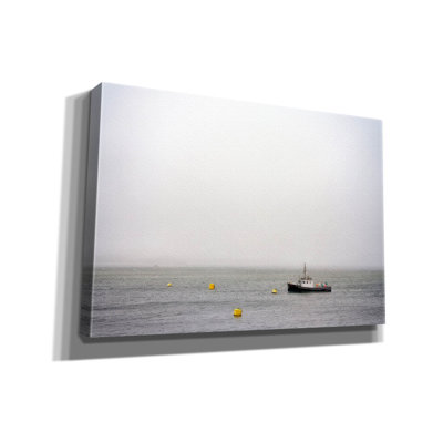 'Alone In The Mist' by Rick Berk Canvas Wall Art
