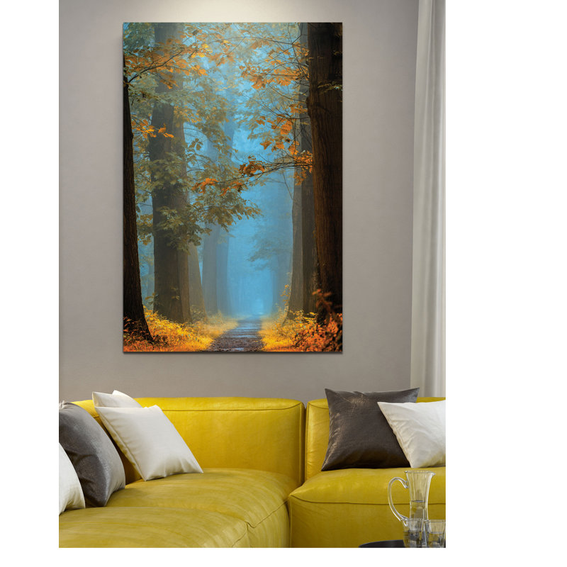 «Orange Blue Avenue», reproduction, H 27 po x l 18 po x 1,5 po, Toile tendue