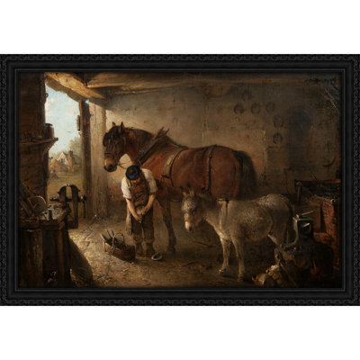 A Farrier Shoeing A Plough Horse