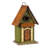 11.25"H Vintage Green Distressed Solid Wood Decorative Birdhouse