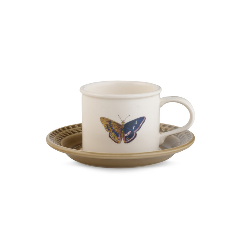 Portmeirion harmonie jardin botanique Papilio Amthst Brkfst C&S Emb 9Oz améthyste