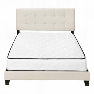 Lit plateforme en tissu d'ameublement