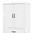 Tall Bathroom Storage Cabinet With Doors And Drawer, Storage Cabinet With Two Removable Laundry Basket, Adjustable Shelf-1763372235