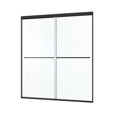 Bypass shower door, sliding door, with 1/4" tempered glass 50-54"x70"