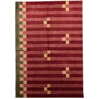 Hand-Knotted High-Quality Black Area Rug