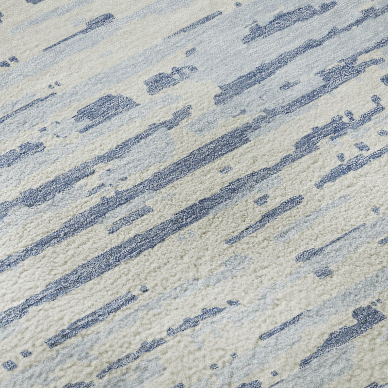Premium Machine Washable Prisco Sky Rug, Runner 2'3" x 7'6"