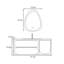 Armoire de salle de bain minimaliste de style crème