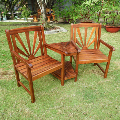 Gabbert Solid Wood Acacia Outdoor Bench