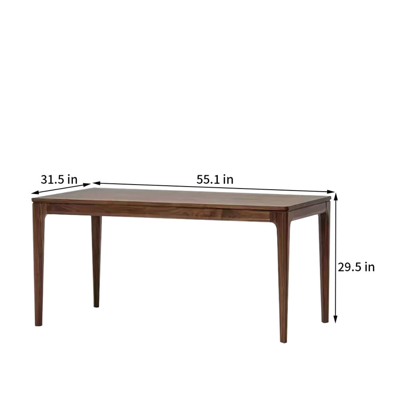 Table de salle à manger rectangulaire All, H 29,5 po x L 55,1 po x l 31,5 po