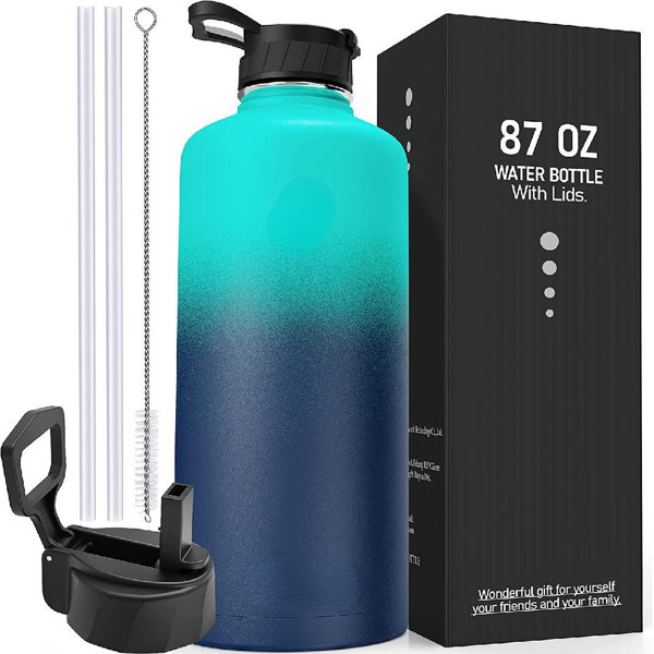CCYMI Hydro Flask Straw Lid Water Bottle Wide Mouth Stainless