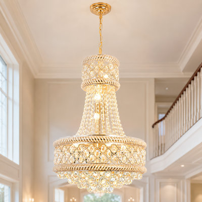 9-light Dimmable Empire Chandelier
