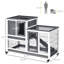 Cage à lapin surélevée en bois Pawhut
