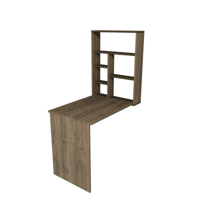Computer Desk with Shelves Wall Mountable Lindzy