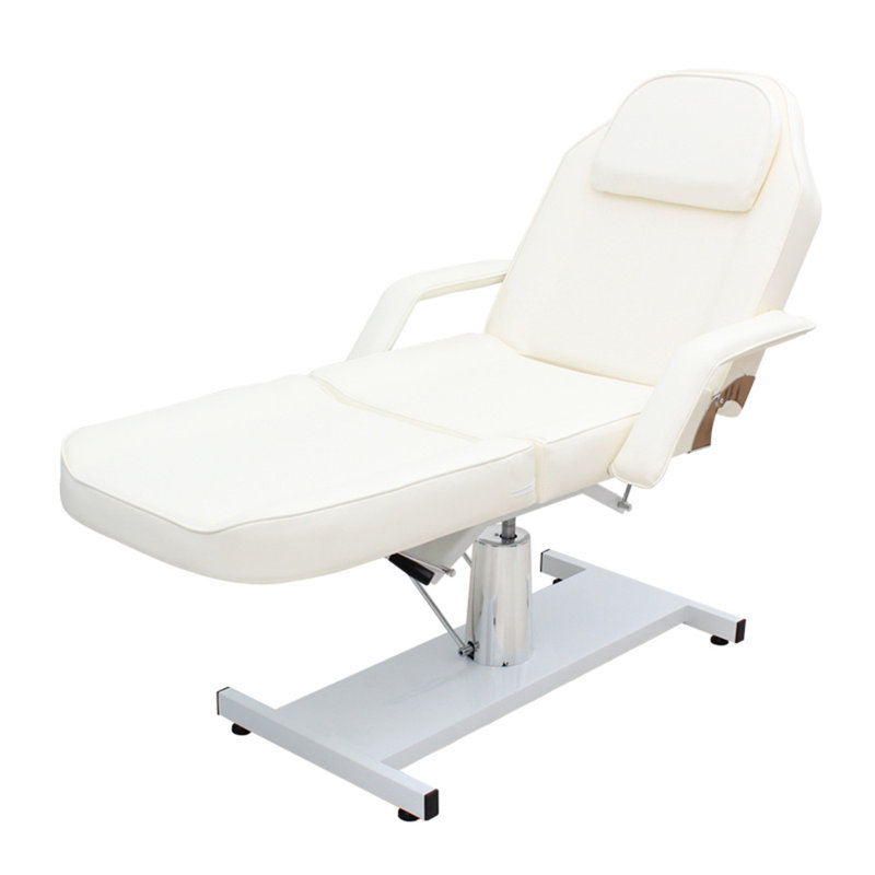 White hydraulic beauty bed