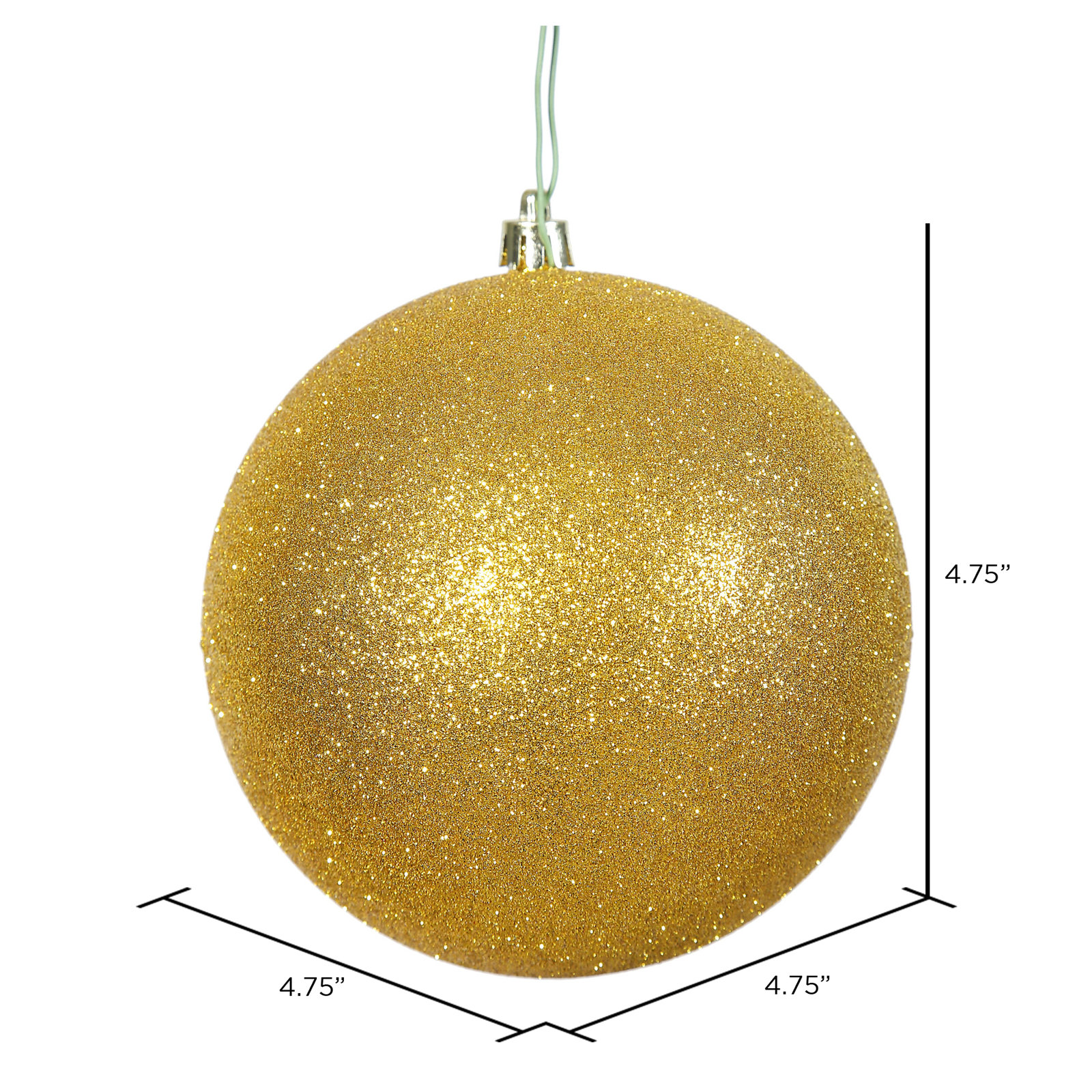 Holiday Décor Ball Ornament, Gold